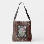 Victoriaans brieven crossbody tas (Achterkant)