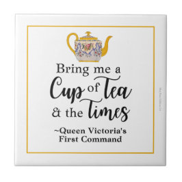 Victoriaans Britse Royalty Tea Lover  Stijl Tegeltje