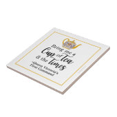 Victoriaans Britse Royalty Tea Lover  Stijl Tegeltje (Zijkant)
