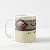  Victoriaans Brooch Monogram Koffiemok (Links)