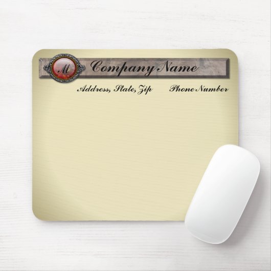 Victoriaans Brooch Monogram Muismat (Met muis)