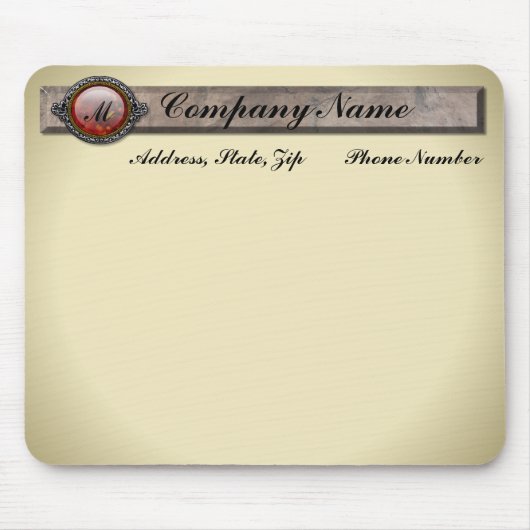  Victoriaans Brooch Monogram Muismat (Voorkant)