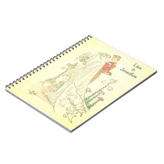  Victoriaans bruidbruidebruidegom Notitieboek (Linkerzijde)