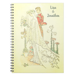  Victoriaans bruidbruidebruidegom Notitieboek