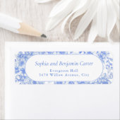 Victoriaans bruiloft Bloemen Iets blauw Etiket (Insitu)