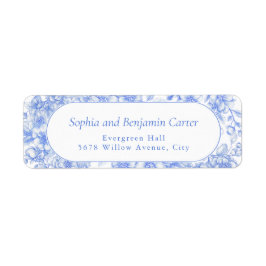 Victoriaans bruiloft Bloemen Iets blauw Etiket