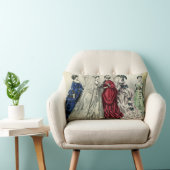  Victoriaans bruiloft Bridal-portret Kussen (Stoel)