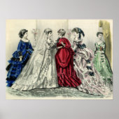 Victoriaans bruiloft Bridal-portret Poster (Voorkant)