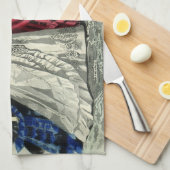 Victoriaans bruiloft Bridal-portret Theedoek (Quarter Fold)