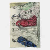 Victoriaans bruiloft Bridal-portret Theedoek (Verticaal)