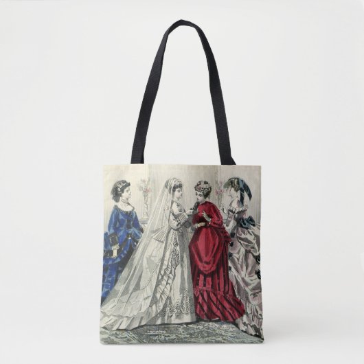  Victoriaans bruiloft Bridal-portret Tote Bag (Voorkant)