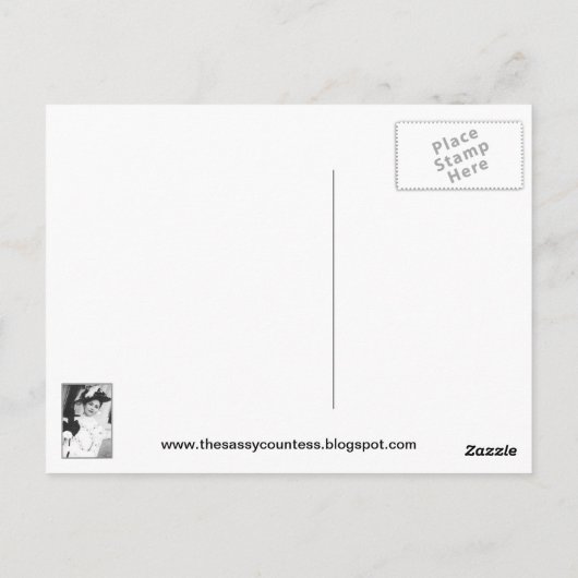 Victoriaans bruiloft Briefkaart (Achterkant)