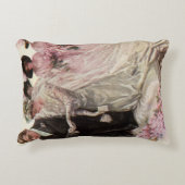 Victoriaans bruiloft-ceremonie Bride en Groom Accent Kussen (Voorkant)