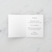  Victoriaans bruiloft-ceremonie Bride en Groom Bedankkaart (Binnen)