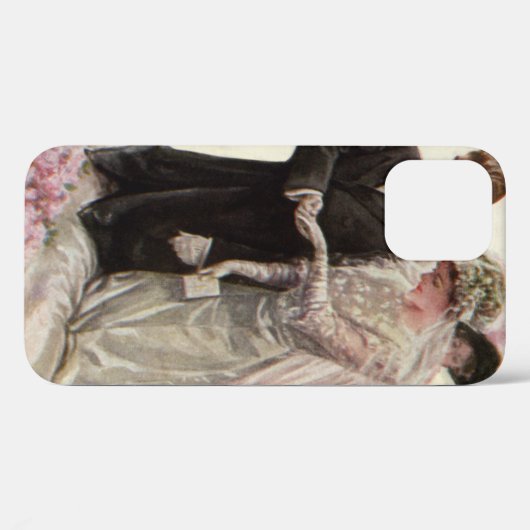  Victoriaans bruiloft-ceremonie Bride en Groom Case-Mate iPhone Case (Achterkant (horizontaal))