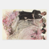  Victoriaans bruiloft-ceremonie Bride en Groom Inpakpapier Vel (Voorkant 2)