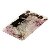 Victoriaans bruiloft-ceremonie Bride en Groom Magneet (Linkerzijde)