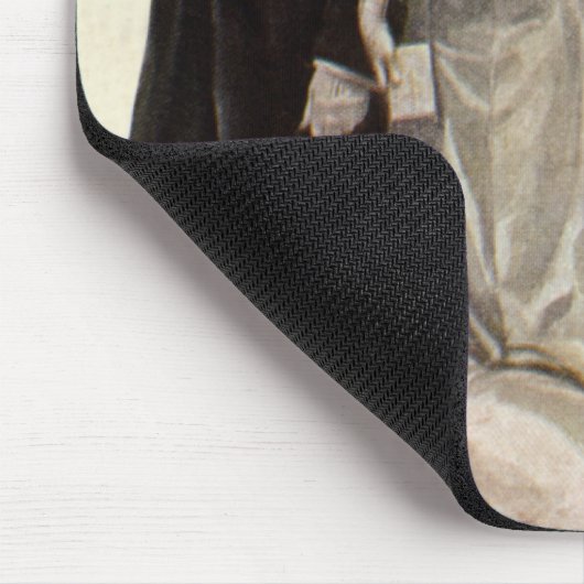  Victoriaans bruiloft-ceremonie Bride en Groom Muismat (Hoek)