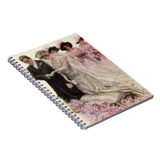 Victoriaans bruiloft-ceremonie Bride en Groom Notitieboek (Rechterzijde)