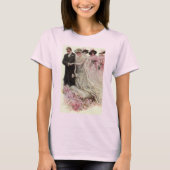  Victoriaans bruiloft-ceremonie Bride en Groom T-shirt (Voorkant)