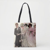  Victoriaans bruiloft-ceremonie Bride en Groom Tote Bag (Voorkant)