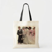  Victoriaans bruiloft-ceremonie Bride en Groom Tote Bag (Voorkant)