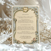 Victoriaans bruiloft Details Behuizing Kaart