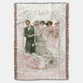 Victoriaans bruiloft - gooi deken (Voorkant Verticaal)