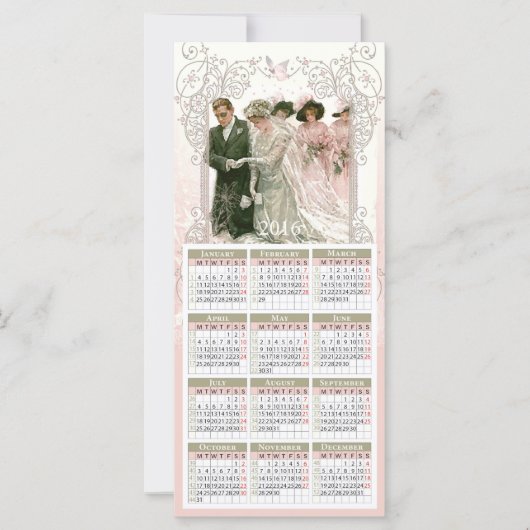 Victoriaans bruiloft - Kalender-Briefkaart (Voorkant)