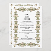  Victoriaans bruiloft repetitie diner Kaart (Voorkant / Achterkant)