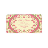  Victoriaans Bruiloft retour adreslabels Etiket (Voorkant)