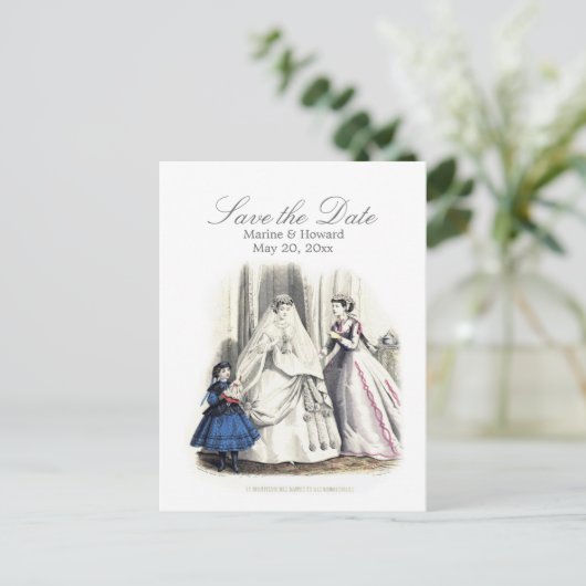 Victoriaans bruiloft (Save the Day) Post Kaart (Staand voorkant)