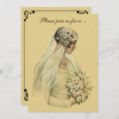  Victoriaans bruiloft Vrijgezellenfeest Kaart (Voorkant / Achterkant)