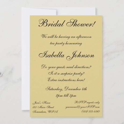 Victoriaans bruiloft Vrijgezellenfeest Kaart (Achterkant)