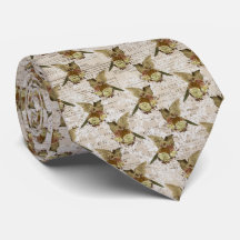 Victoriaans  bruin nieuwsbericht Stropdas vogels