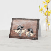 Victoriaans buitenaardse Wenskaarten Kaart (Gele Bloem)