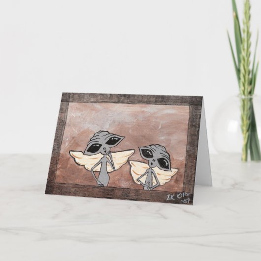 Victoriaans buitenaardse Wenskaarten Kaart (Voorkant)