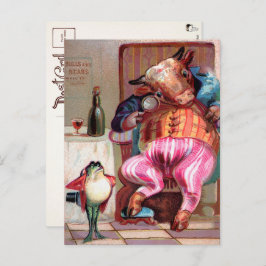 Victoriaans Bull and Frog Briefkaart