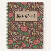 Victoriaans  Butterfly Old Keys Sketchbook Notitieboek (Voorkant)