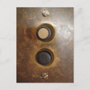 Victoriaans Button lichtschakelaar Briefkaart