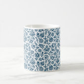 Victoriaans Calico 2, Blue Coffee Mok (Center)