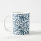 Victoriaans Calico 2, Blue Coffee Mok (Links)