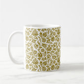 Victoriaans Calico 2, Goldenrod Coffee Mok (Links)