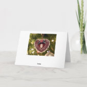 Victoriaans Camee Hart Ornament Kaart (Achterkant)