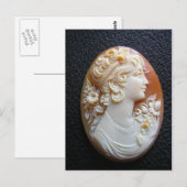 Victoriaans Cameo Post Card Briefkaart (Voorkant / Achterkant)