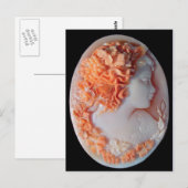 Victoriaans Cameo Post Card Briefkaart (Voorkant / Achterkant)