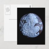 Victoriaans Cameo Post Card Briefkaart (Voorkant / Achterkant)