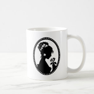 Victoriaans Cameo Silhouette Koffiemok