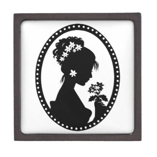 Victoriaans Cameo Silhouette Premium Decoratiedoosje