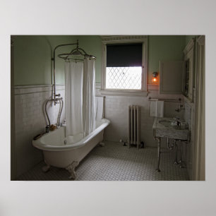 Victoriaans Campbell House Bathroom Poster